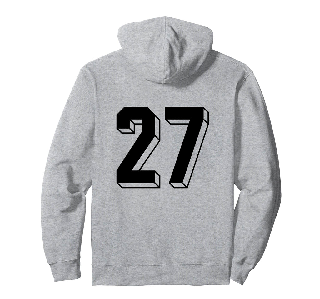 Number 27 Backside 80S 90S Team Jersey Hoodie - Novelty Apparel Men Women