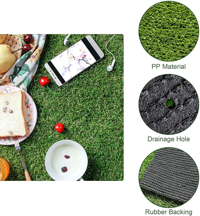 Yescom Sports Sled Strips Turf Gym Turf Flooring for Weight Sled Push Gym Equipment Outdoor Indoor Use 65'x3'(195 Sq.Ft) 0.4" H