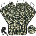 Dog Car Seat Cover, Durable Waterproof Scratch Proof Nonslip Dog Hammock, Pet Back Seat Covers with Pocket for Cars SUVs and Trucks - S, Camouflage