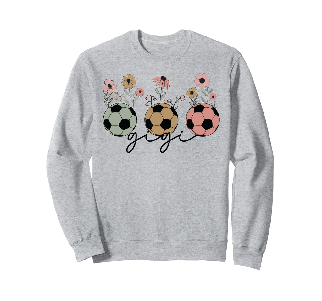 Soccer Gigi Grandma Wildflower Sweatshirt - Trendy Graphic for Adults