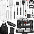 Kaluns BBQ Accessories, Complete Grill Set Grilling Gifts for Men Dad, 40 Pcs Premium Heavy Duty Stainless Steel Barbecue Grill Accessories for Outdoor Grill for Men Dad