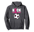Breast Cancer Soccer Football Kick Cure Hoodie - Custom Art Print Unisex