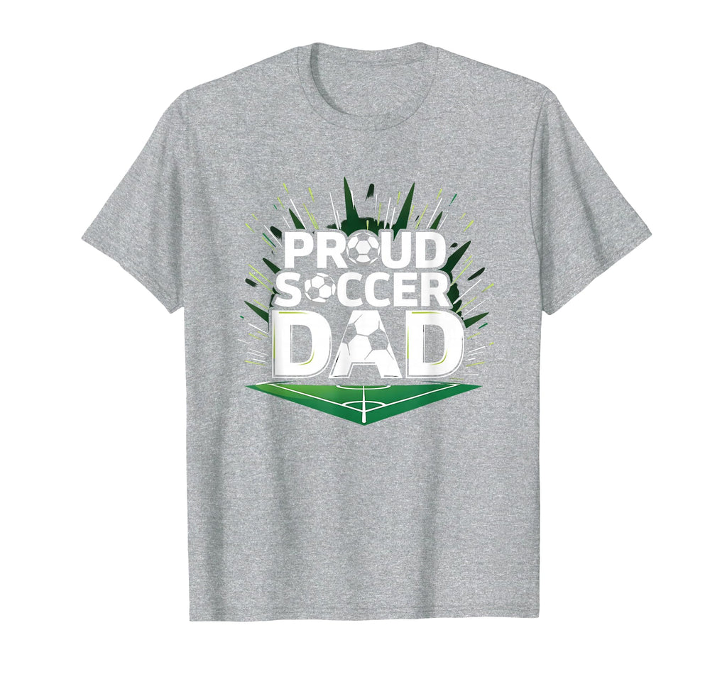 Proud Soccer Dad Cheering Sideline T-Shirt - Trendy Graphic Men Women