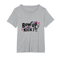 Bow Up Kick It Soccers Motivational T-Shirt - Trendy Graphic for Adults