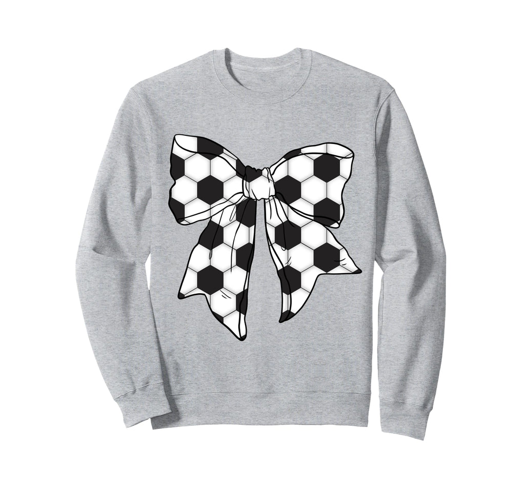Coquette Soccer Bow Sports Sweatshirt - Casual Everyday Wear for Adults