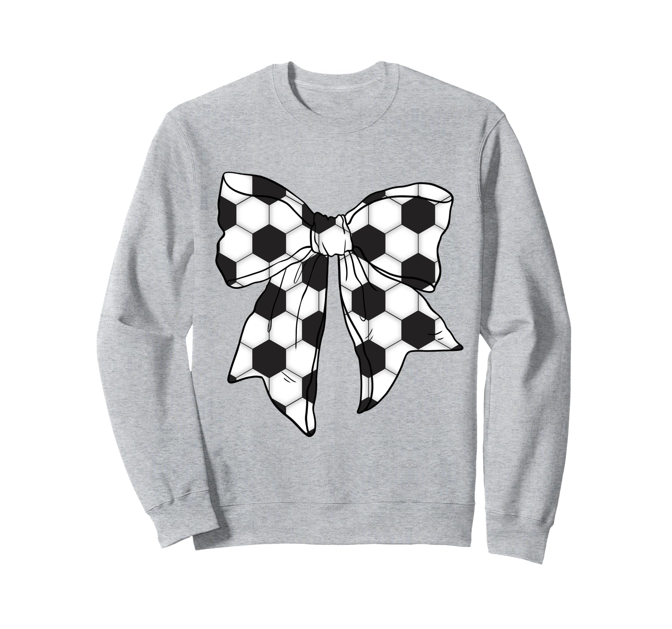 Coquette Soccer Bow Sports Lover Mom Sweatshirt - Minimalist Print Unisex