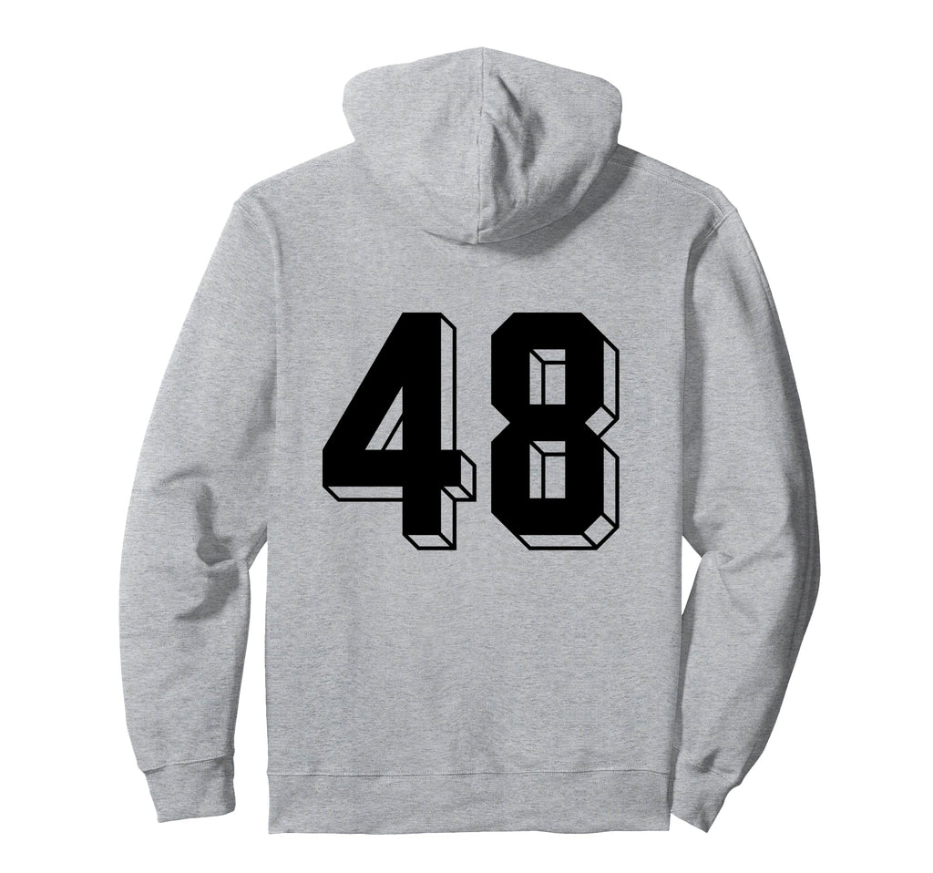 Number 48 Backside 80S 90S Team Jersey Hoodie - Trendy Graphic Unisex