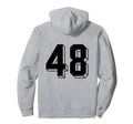 Number 48 Backside 80S 90S Team Jersey Hoodie - Trendy Graphic Unisex