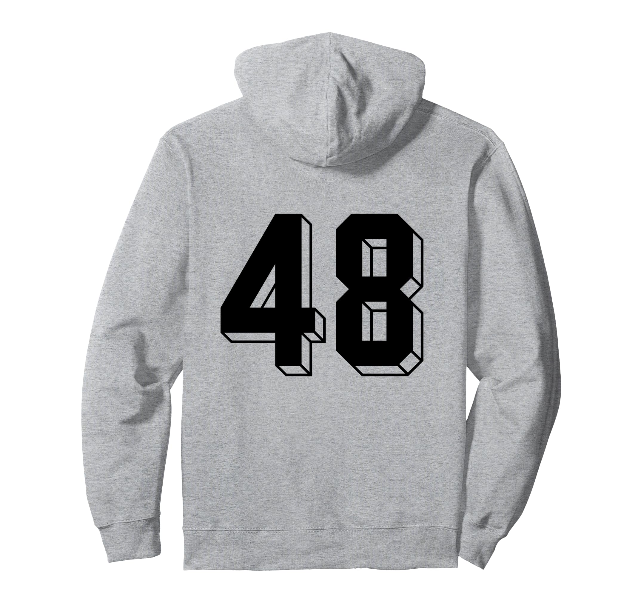 Number 48 Backside 80S 90S Team Jersey Hoodie - Trendy Graphic Unisex