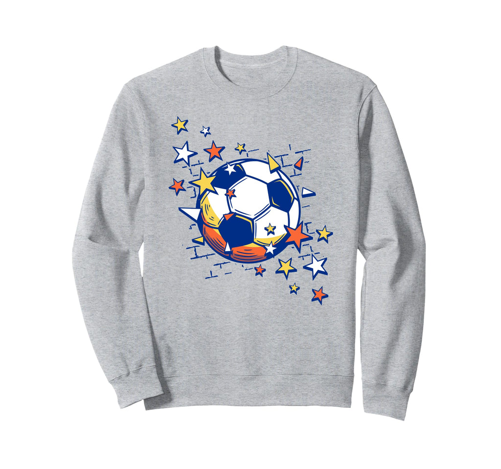 Trendy Soccer Ball From Stars Sweatshirt - Aesthetic Graphic for Adults