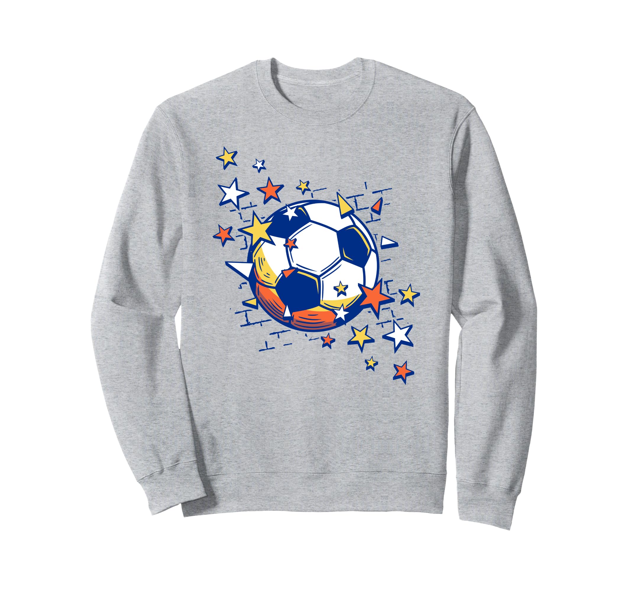 Trendy Soccer Ball From Stars Sweatshirt - Aesthetic Graphic for Adults