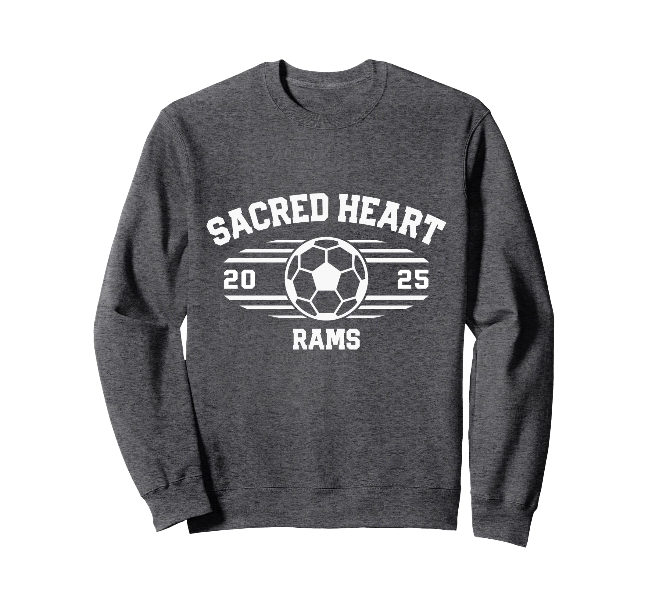 Sacred Heart Rams Soccer Ball 2025 Sweatshirt - Graphic Print Unisex