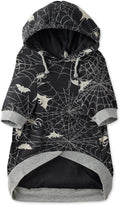 Rocky – The Orginal Lightweight Hooded TEE 100% Organic Cotton Dog Hoodie Pet Coat Sweater for Small, Medium, Large Dogs, Batty Black, X-Small