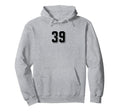 Number 39 80S 90S Soccer Team Jersey Hoodie - Custom Art Print for Adults