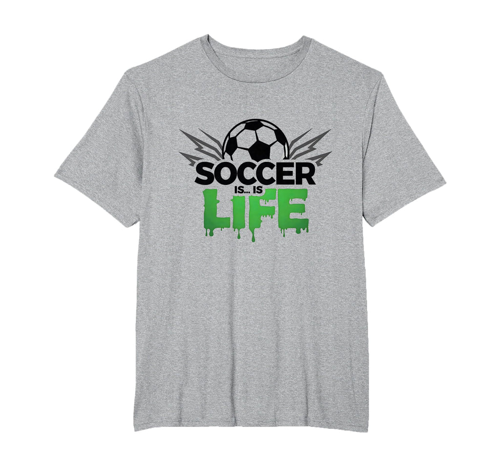 Soccer Is Life Passionate Fan Sports Mens T-Shirt - Unique Graphic Unisex