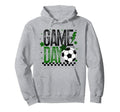 Game Day Soccer Season Black Green Gold Hoodie - Novelty Apparel Men Women
