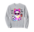 Coquette Soccer Ghost Soccer Ghost Sweatshirt - Streetwear Style Men Women