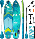 Inflatable Stand Up Paddle Board for Adults with Seam Welded Technology, 10'6''x33''x6'', Durable SUP with Dual-Blade Paddle and Complete Accessories, 390 lbs Capacity, Beginner-Friendly