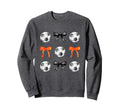 Basketballs Bows Soccer Player Sweatshirt - Unique Graphic for Adults