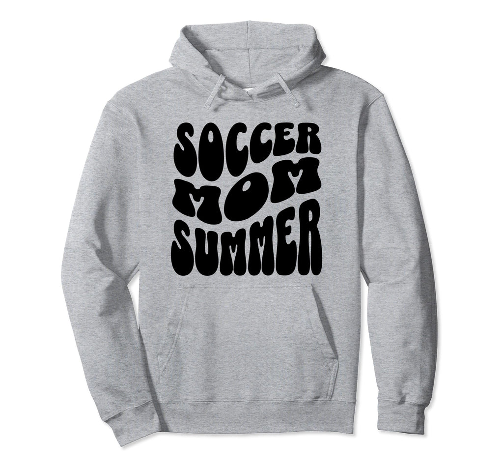 Soccer Mom Summer Groovy Mothers Day Hoodie - Fun Novelty Design Men Women