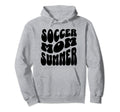 Soccer Mom Summer Groovy Mothers Day Hoodie - Fun Novelty Design Men Women
