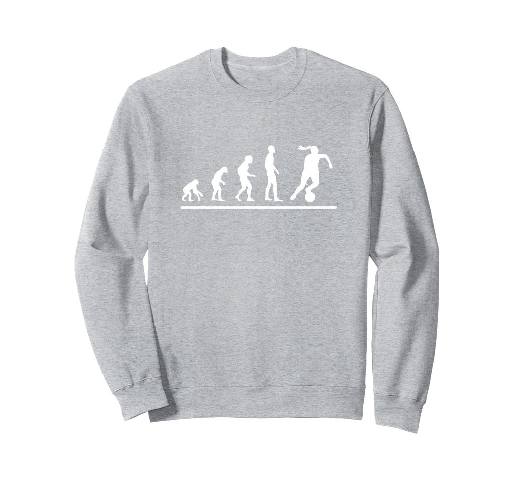 Soccer Player Evolution Funny Soccer Sweatshirt - Trendy Graphic Men Women