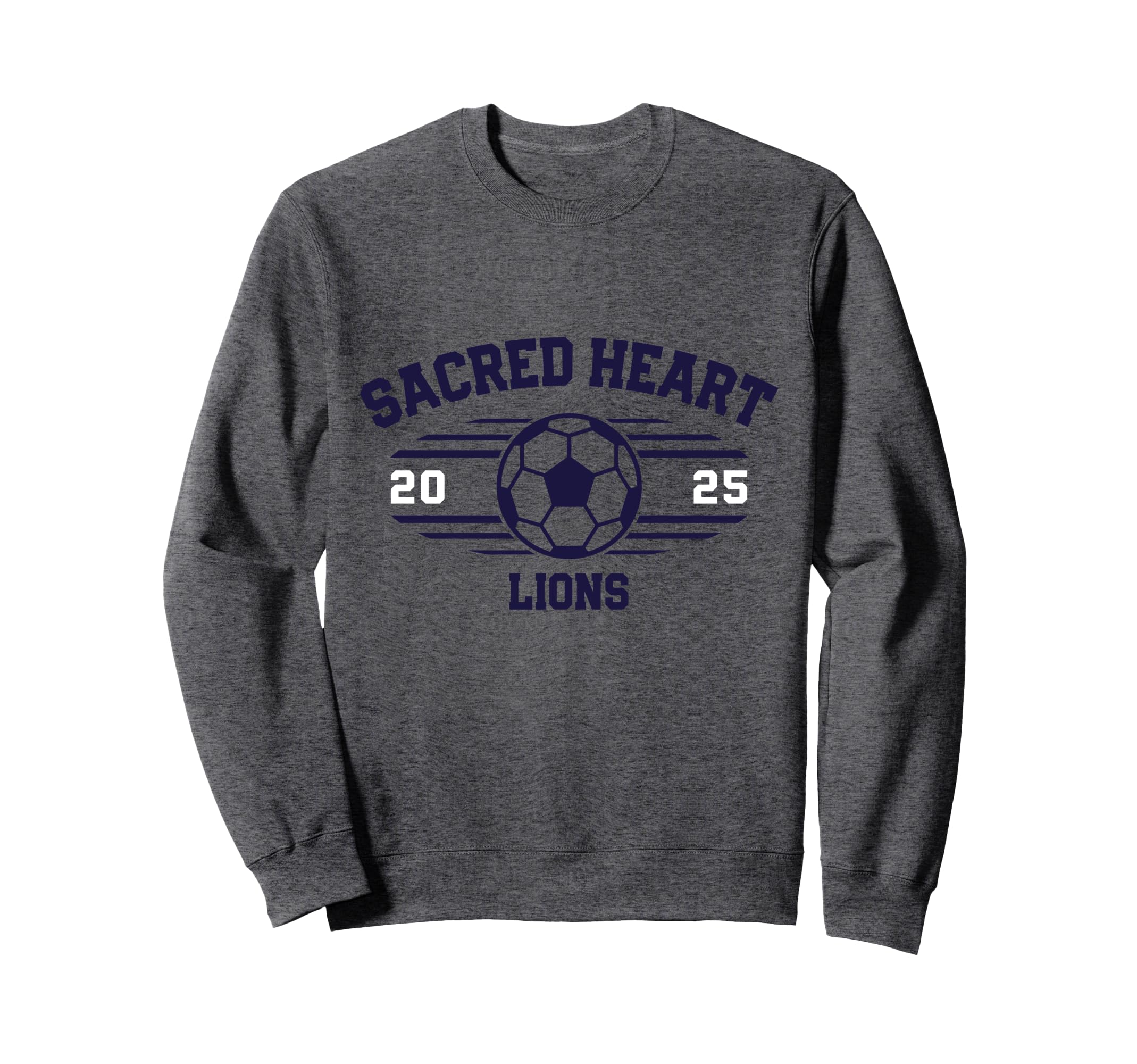 Sacred Heart Lions Soccer Ball 2025 Sweatshirt - Novelty Apparel for Adults