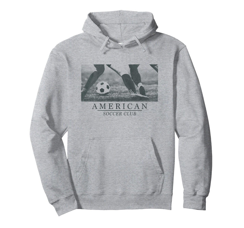 Trendy American Soccer Clun Hoodie - Minimalist Print for Adults