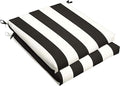 Sorra Home Sunbrella Bristol Square Chair Cushion (Set of 2) - Fade & Water Resistant, Outdoor & Indoor Patio Seat Cushion with Plush Foam - Cabana Classic (20" x 20" x 2.5")