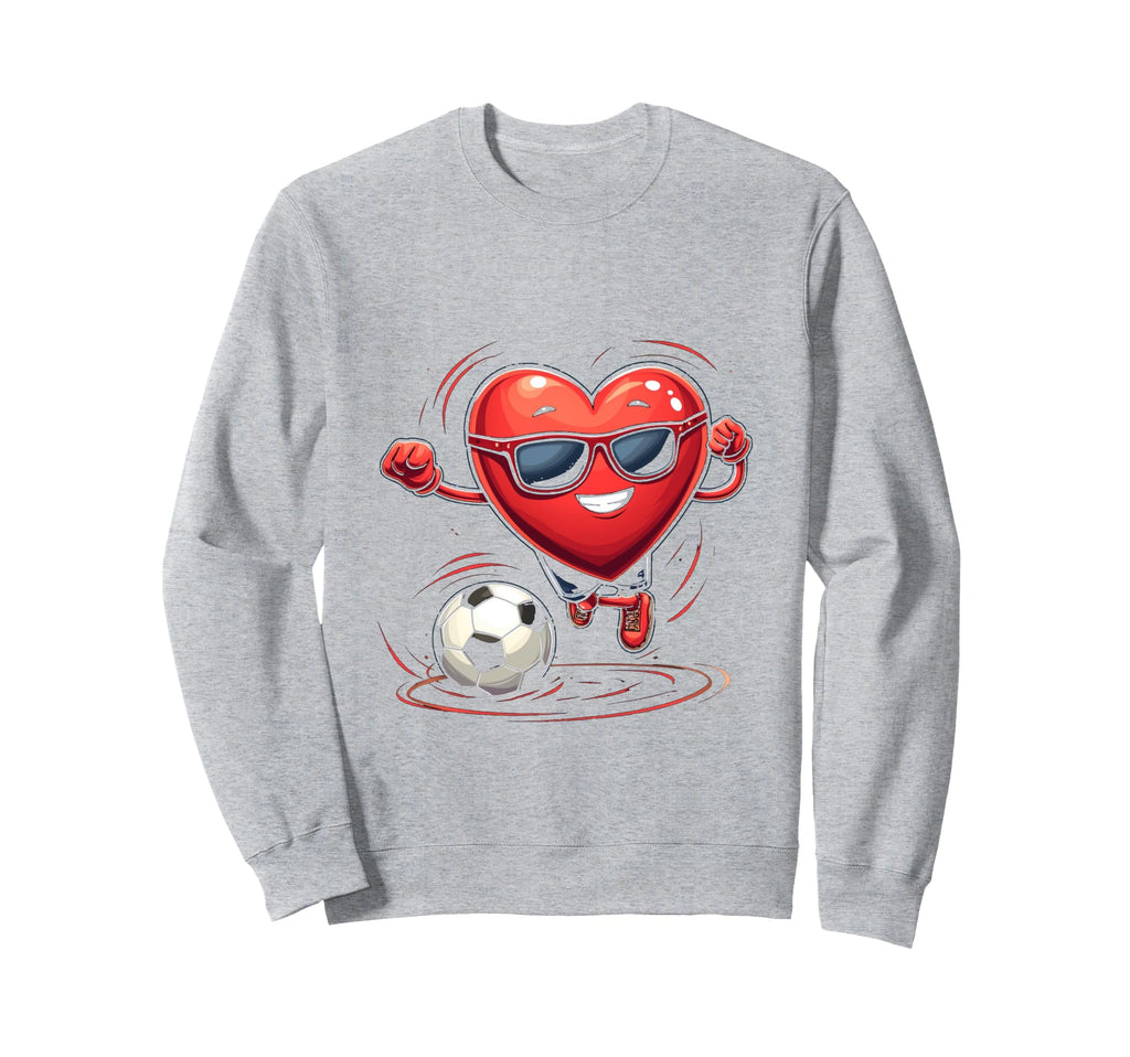 Soccer Heart Gift Hoodie - Fun Novelty Design for Adults