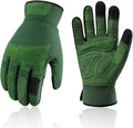 Vgo... 1-Pair Ladies' Synthetic Leather Gardening Gloves, Puncture-proof, Thornproof, Durability & Anti-shock Work Gloves, Touchscreen (Size L, Green, SL7471)