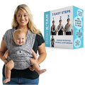 Baby K'tan Baby Wrap Carrier - Pre Wrapped and Simple as 1-2-3, Pillowy Soft, Slip On - Not Like Any Newborn Sling, No Rings, No Tying, No Buckles - Original Sweetheart Grey (Large)