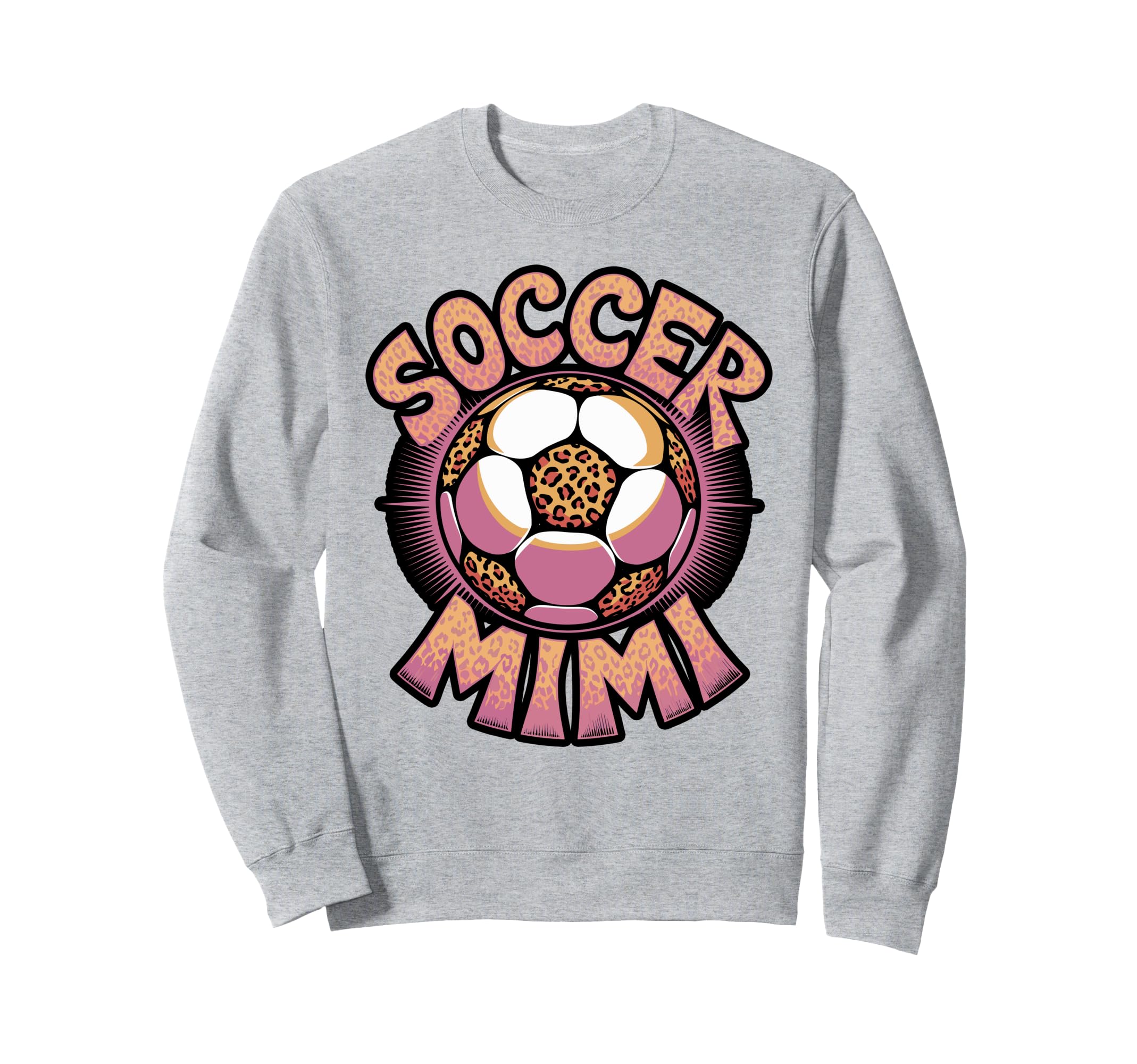 Soccer Mimi Leopard Sweatshirt - Trendy Graphic Unisex