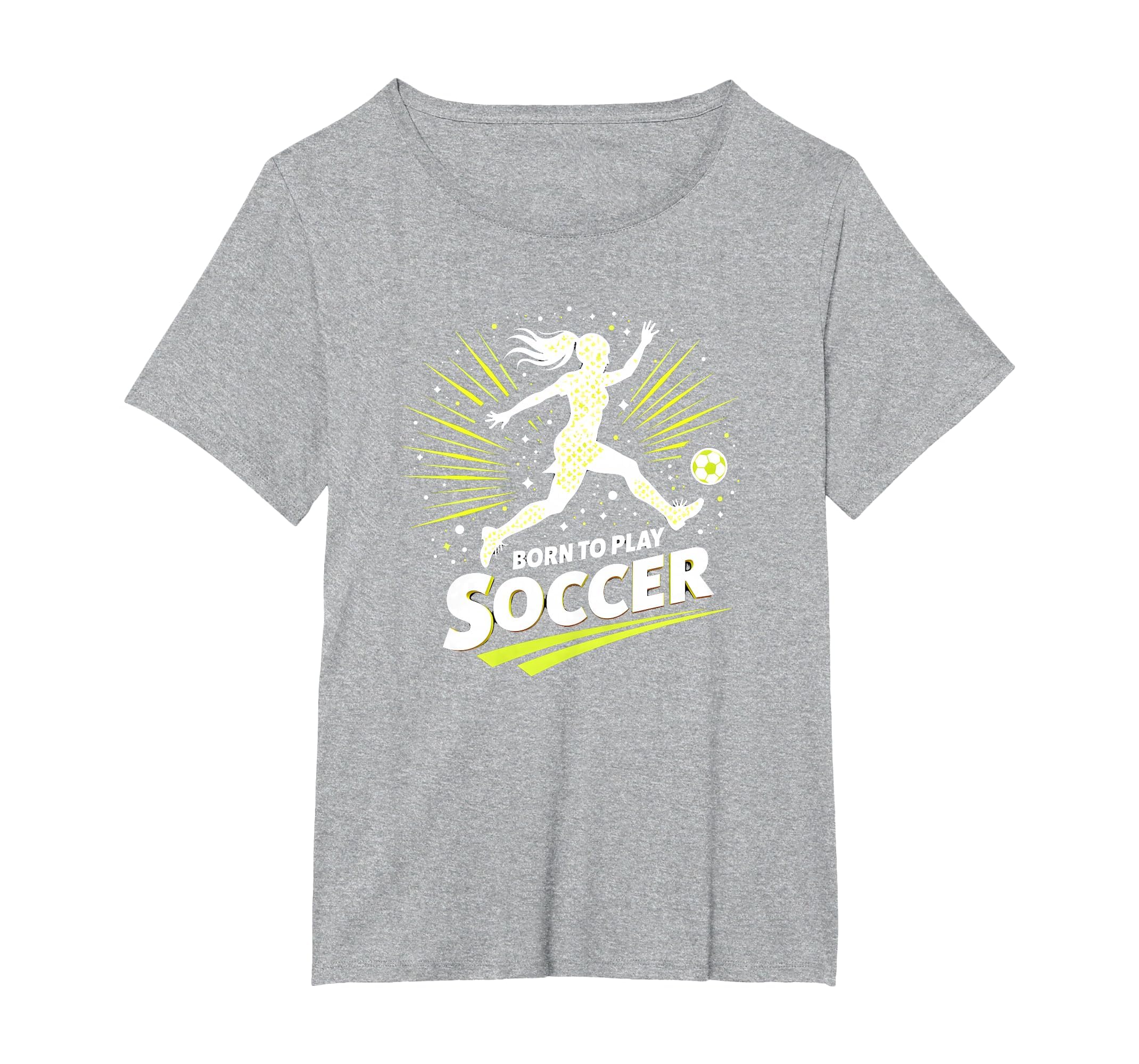 Born To Play Soccer Womens T-Shirt - Custom Art Print for Adults