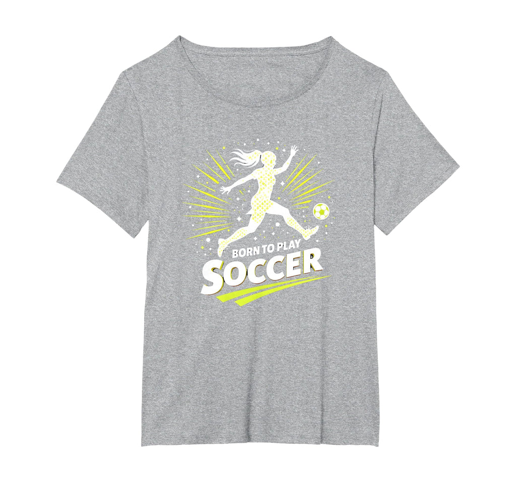 Born To Play Soccer Womens T-Shirt - Minimalist Print Men Women