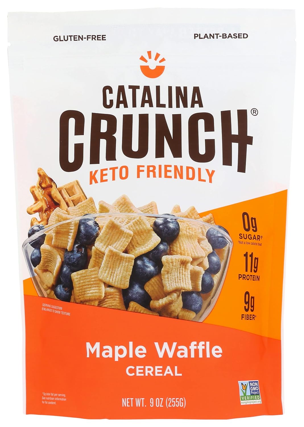 Catalina Crunch Maple Waffle Cereal, Keto Friendly, 9 oz, Pack of 6