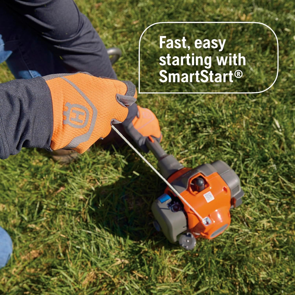 Husqvarna 122L Gas String Trimmer, 22-cc, 2-Cycle, 17-Inch Straight-Shaft Gas Weed Eater with Lightweight Design and T25 Trimmer Head
