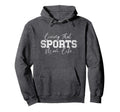Living That Sports Mom Life Sports Mama Hoodie - Unique Graphic for Adults