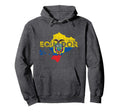Ecuadorian Map And Flag Souvenir Distressed Hoodie - Unique Graphic Unisex
