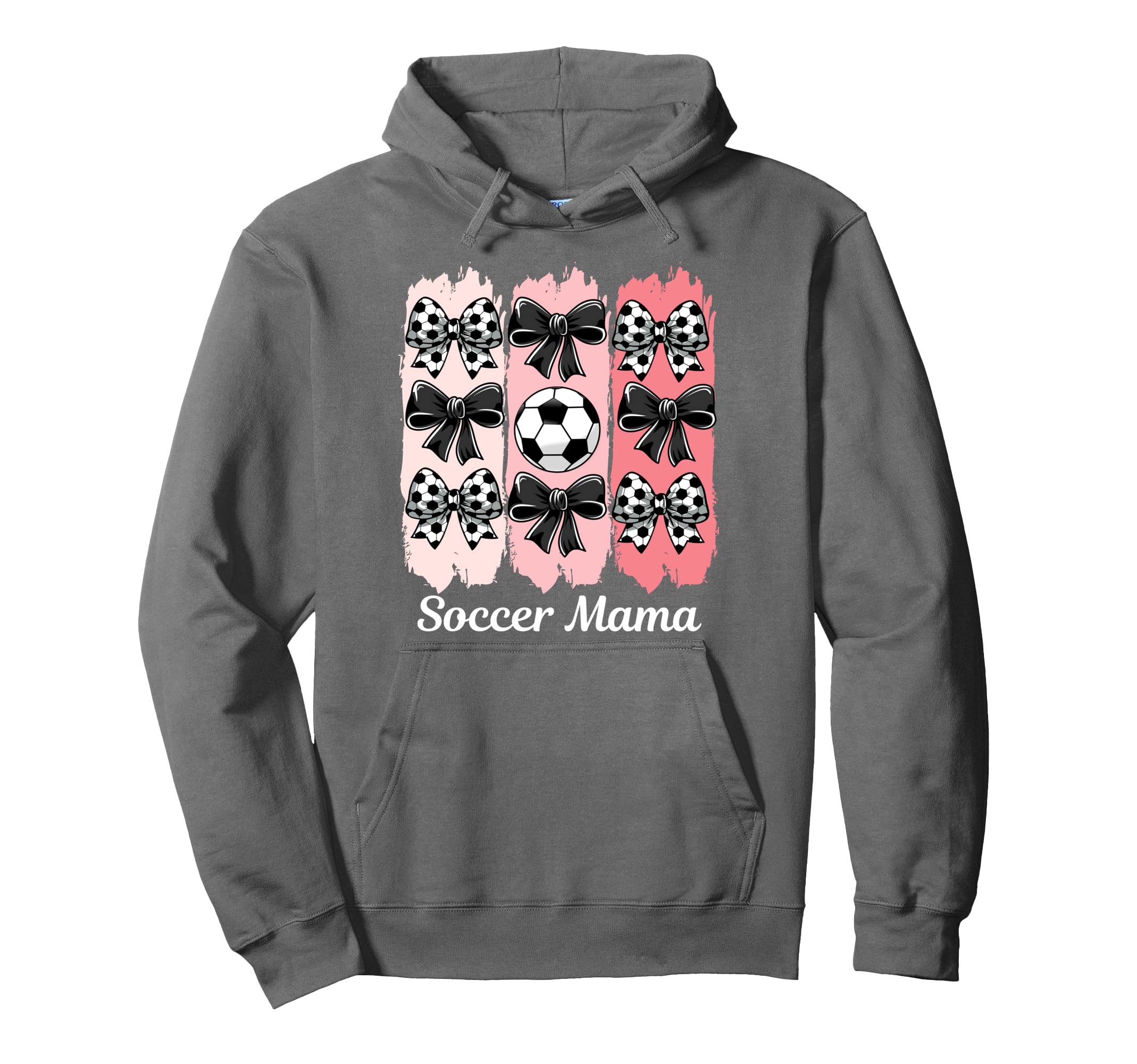 Soccer Mama Coquette Bow Soccer Mom Hoodie - Fun Novelty Design Unisex