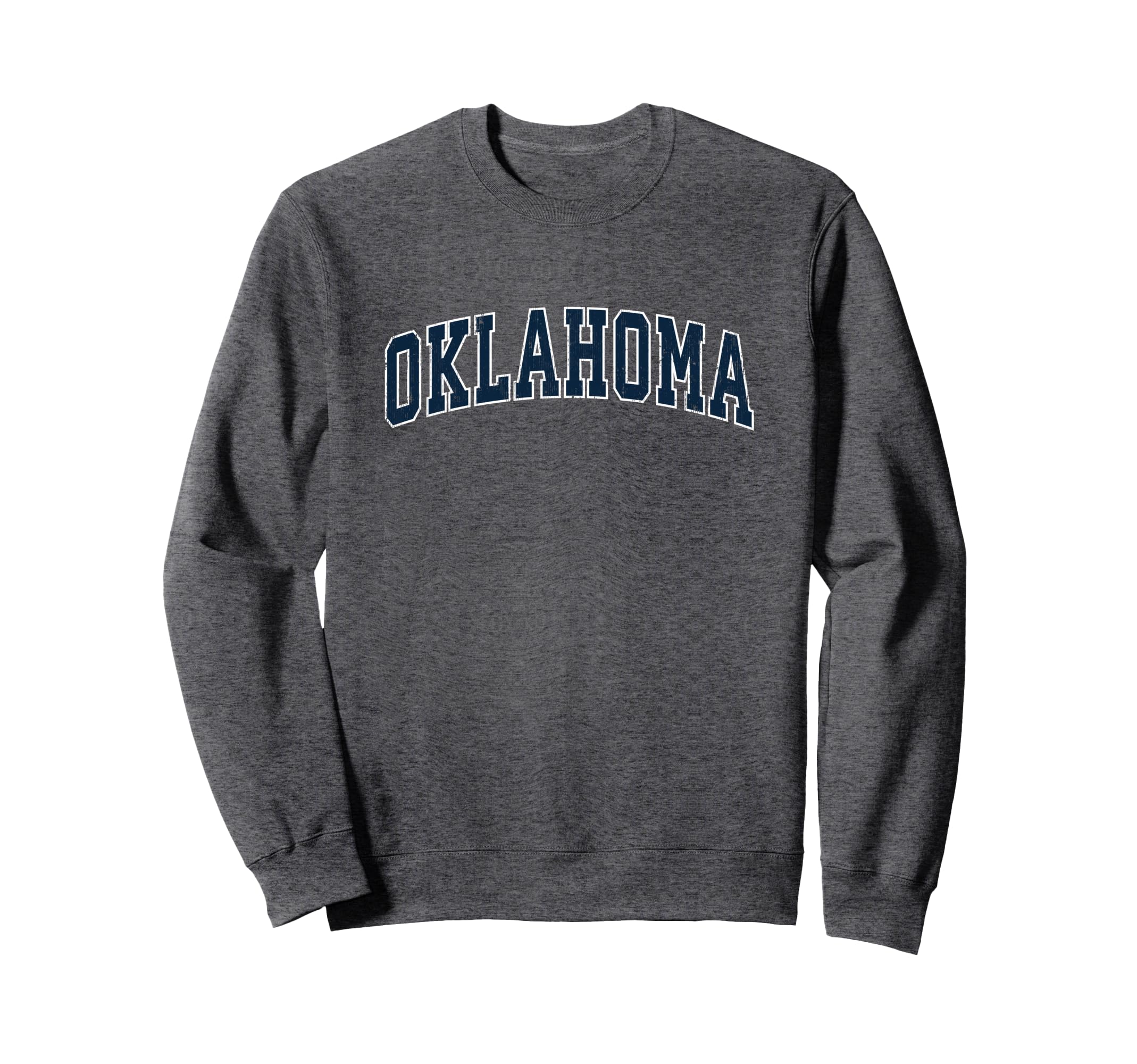 Oklahoma Ok Sports Navy Sweatshirt - Minimalist Print Unisex