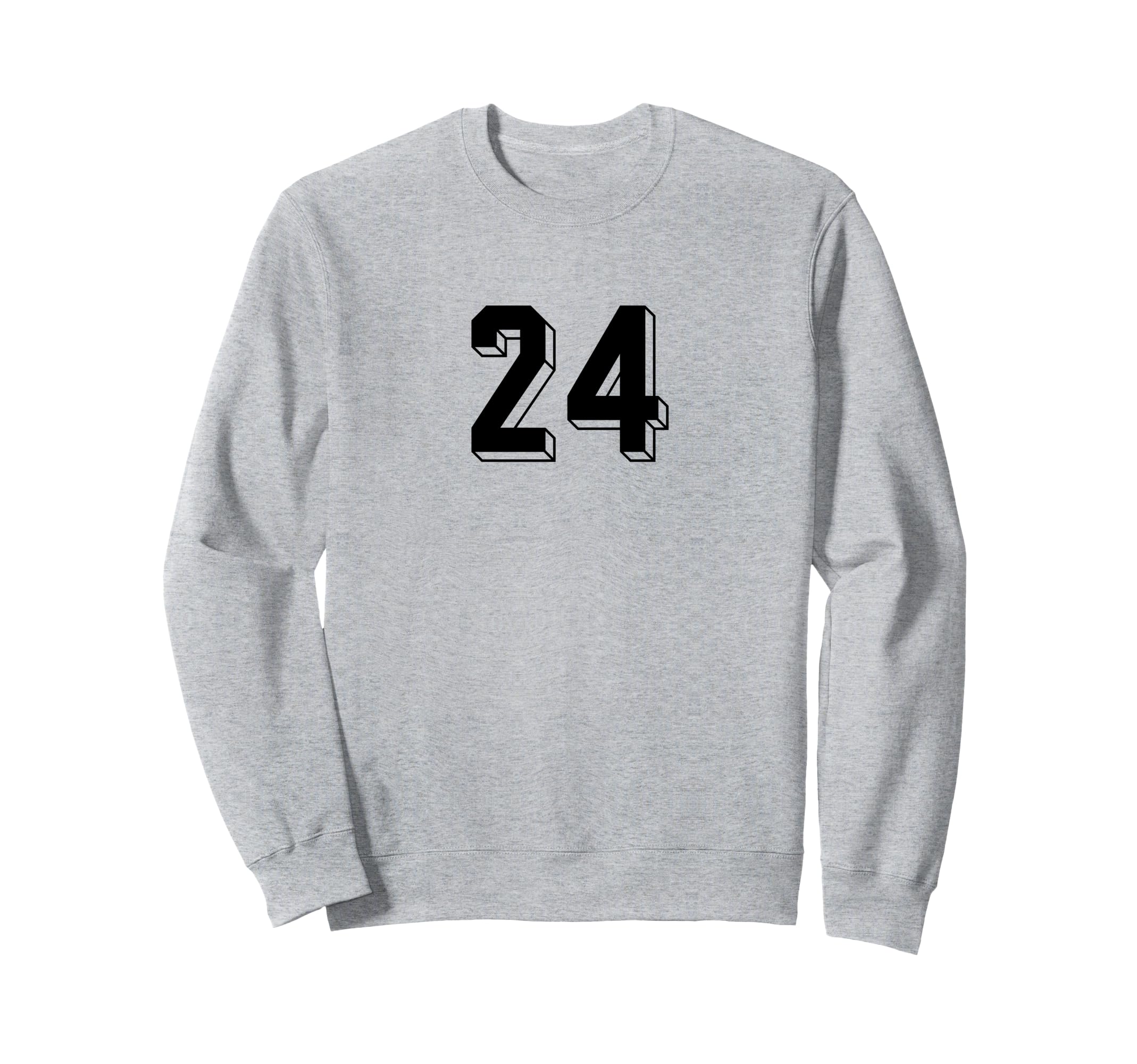 Number 24 80S 90S Soccer Team Sweatshirt - Trendy Graphic for Adults