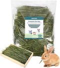 Premium Oat Hay for Pets - Dust Free Natural Green Fresh Pet Food Hay for Rabbits, Guinea Pigs, Chinchillas, Hamsters & Gerbils - 1.1lbs