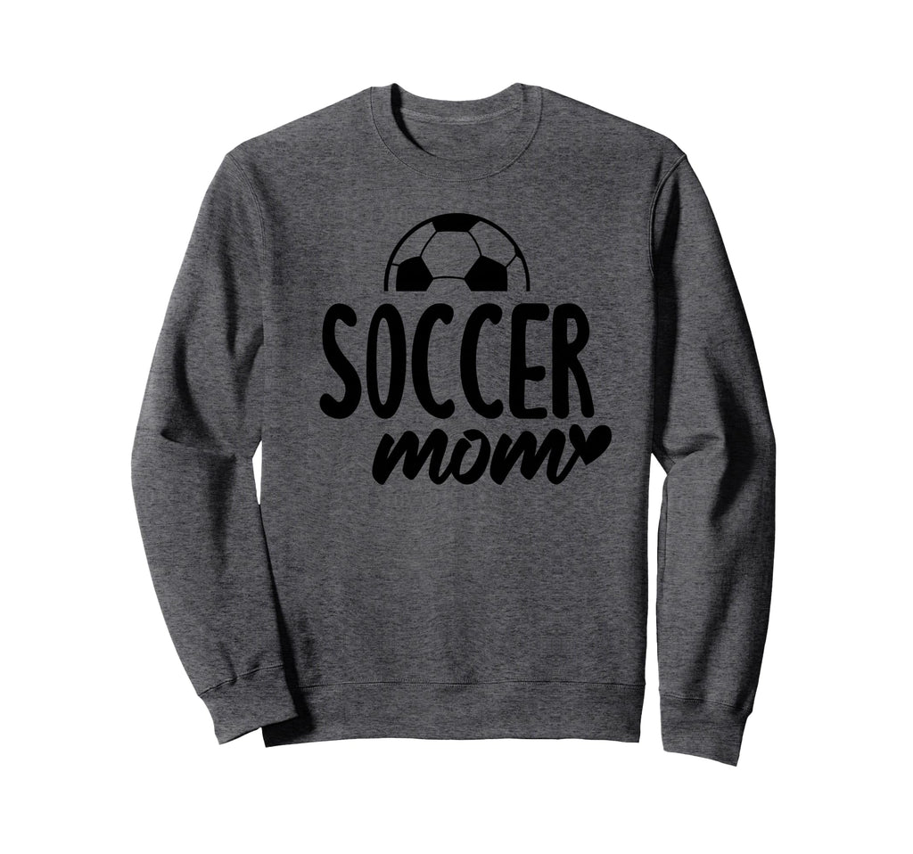 Soccer Mom Heart Script Font Sweatshirt - Novelty Apparel Men Women