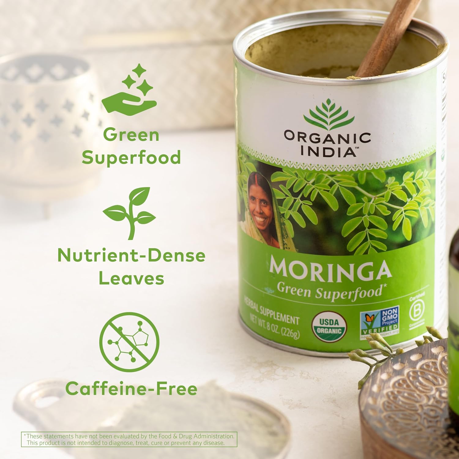 Organic India Moringa Leaf Powder (8 Oz.)