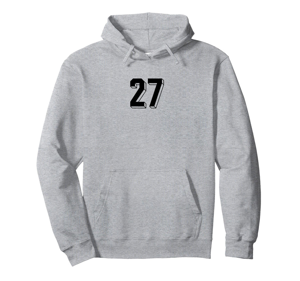 Number 27 80S 90S Soccer Team Hoodie - Casual Everyday Wear Men Women