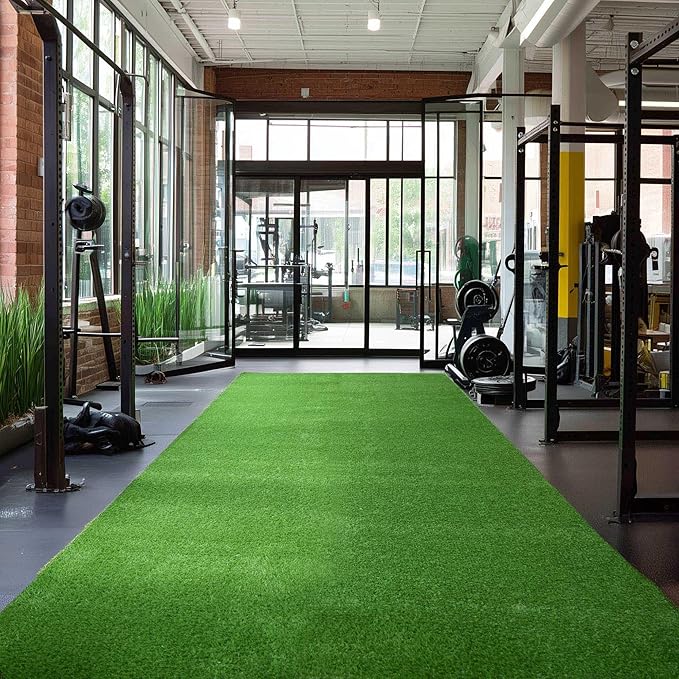 Yescom Sports Sled Strips Turf Gym Turf Flooring 50'x3'(150 Sq.Ft) 1.38" H for Weight Sled Push Gym Equipment Outdoor Indoor Use