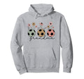 Soccer Grandma Wildflower Floral Spring Hoodie - Trendy Graphic Unisex