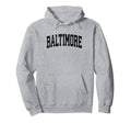 Baltimore Maryland Md Athletic Sports Hoodie - Custom Art Print Unisex