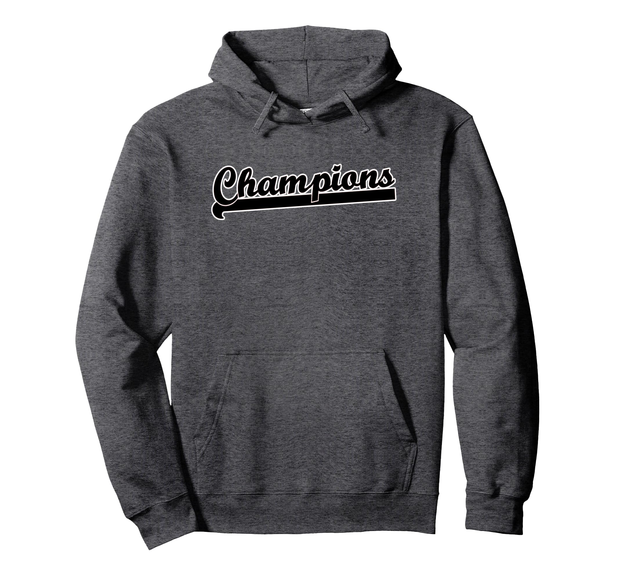 Champions Soccer Hockey Football Hoodie - Minimalist Print for Adults
